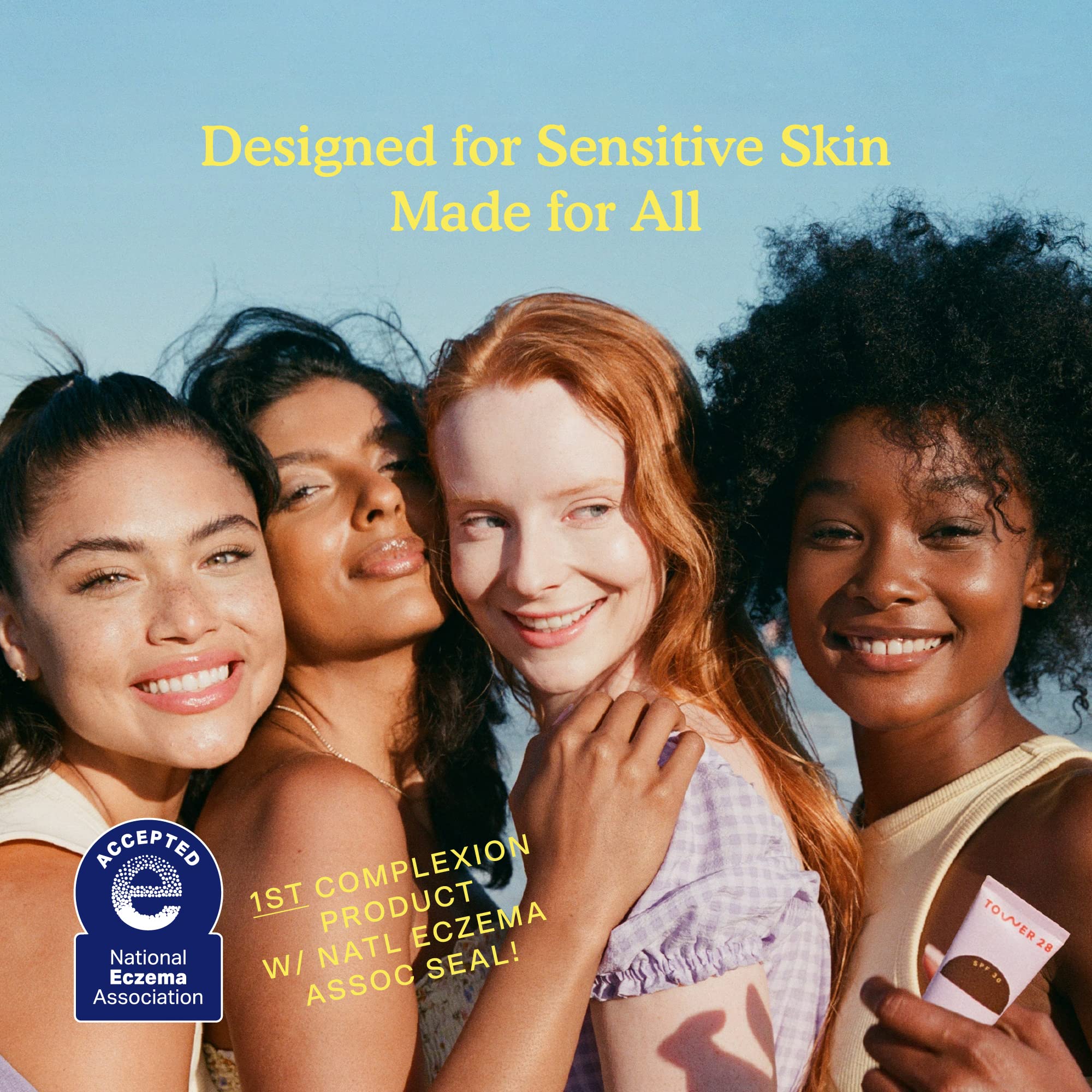 Tower 28 SunnyDays SPF 30 product label highlights zinc oxide protection.