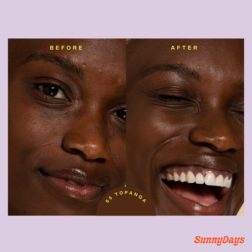 Tower 28 SunnyDays SPF 30 swatches Topanga-65 on skin for buildable coverage.