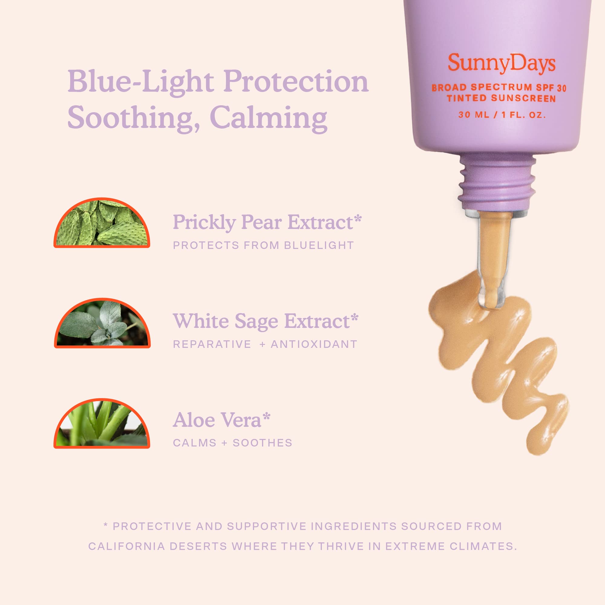 Tower 28 SunnyDays SPF 30 tinted sunscreen hand swatch showing buildable coverage