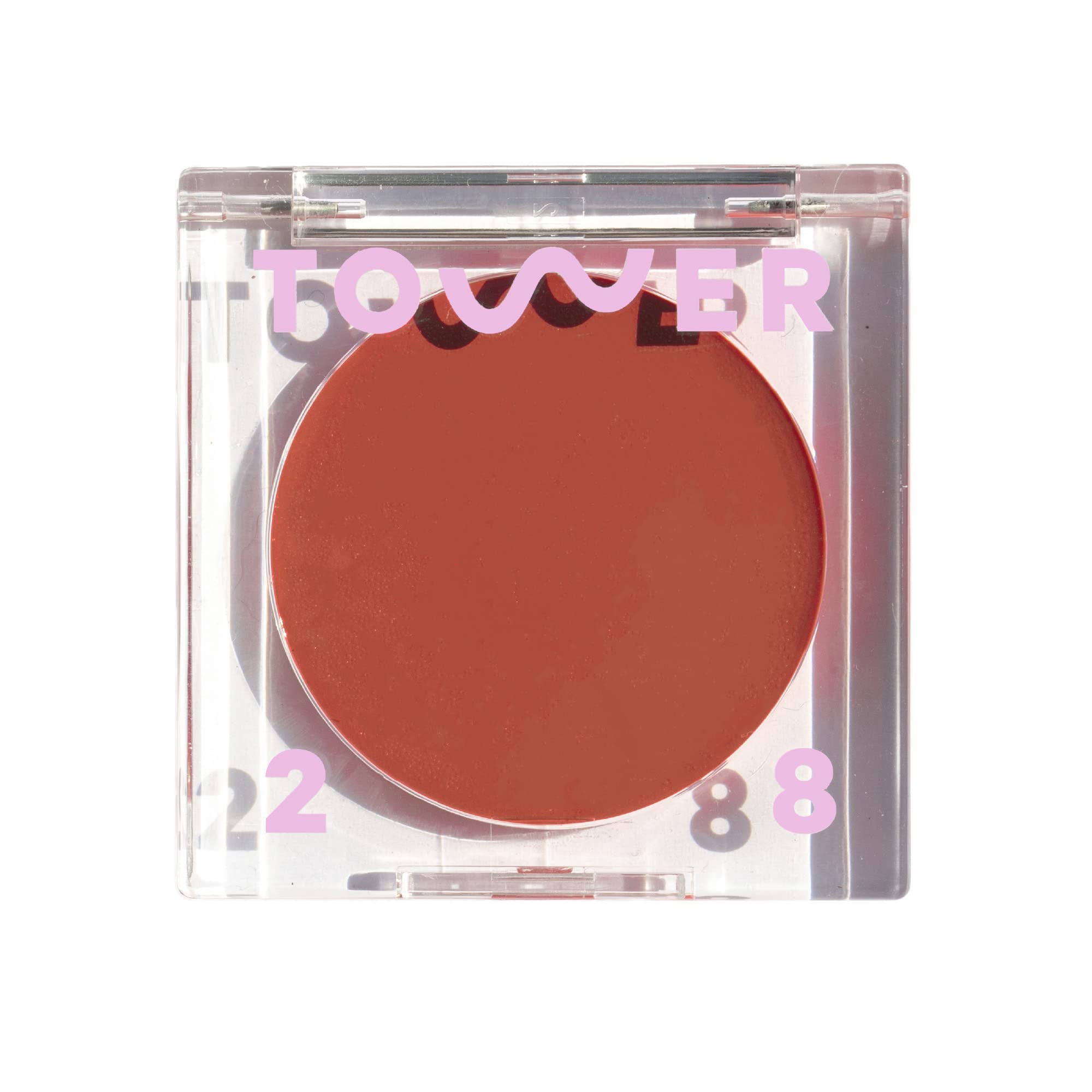 Tower 28 BeachPlease cream blush tint on lips and cheeks for a radiant glow.