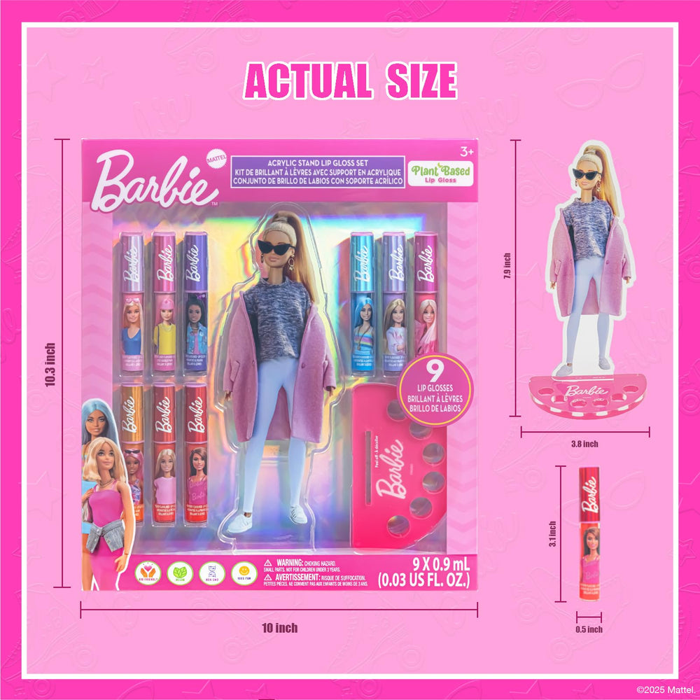 Townley Girl Barbie blueberry gloss provides cool tone and playful scent.