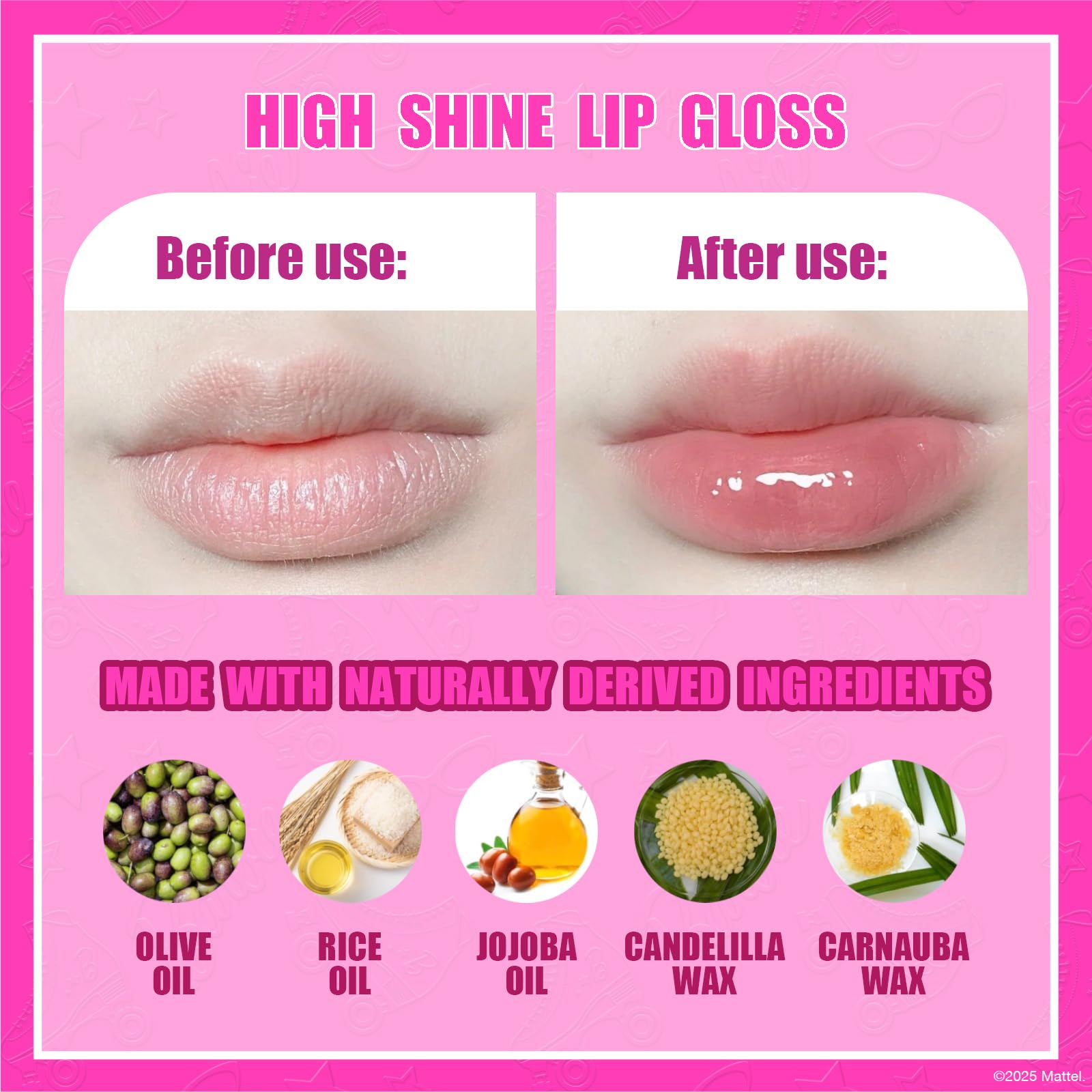 Townley Girl Barbie cotton candy gloss adds fun sparkle to playtime.