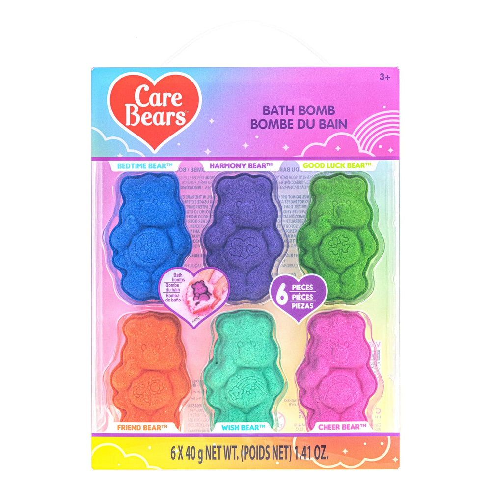 Townley Girl Care Bears bath bomb Bedtime Bear creates fizz and color for a playful bath