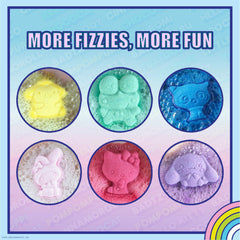 Townley Girl Cinnamoroll bath bomb mold creates cheerful colors.