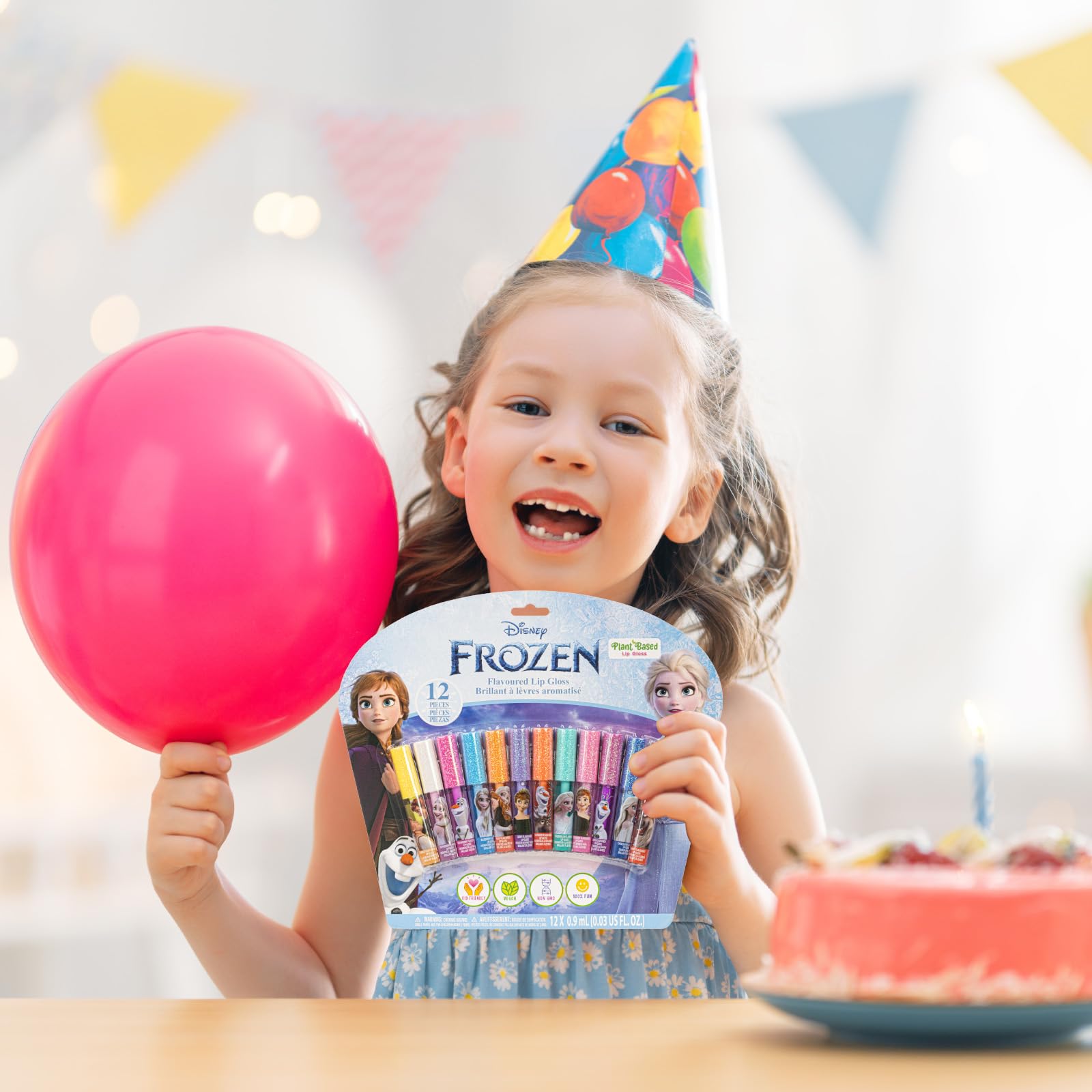 Townley Girl Disney Frozen lip gloss shades for everyday dress-up moments, safe and fun.
