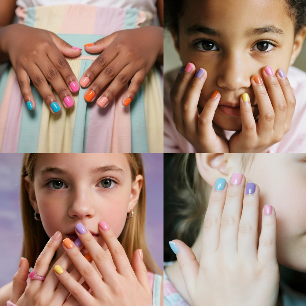 Townley Girl Stitch peel-off polish demonstrated for easy removal