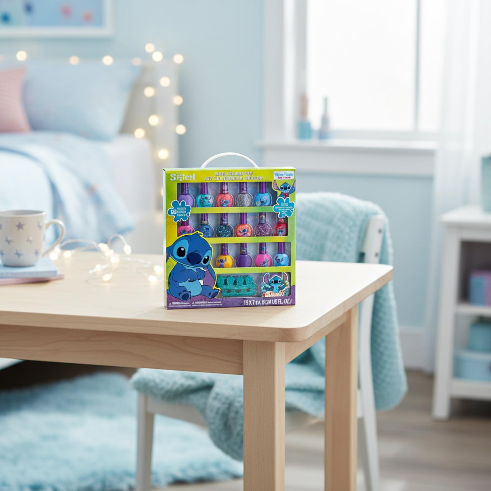 Townley Girl Stitch quick-dry rainbow polish palette display