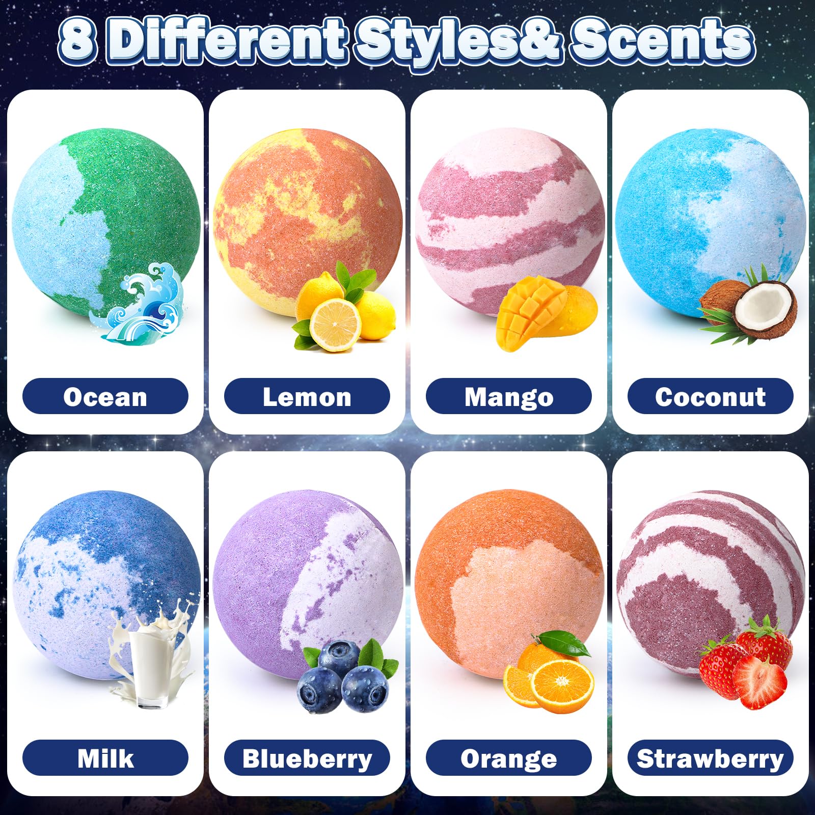 Toylink Galaxy Bath Bombs jewelry fastenings for DIY accessories