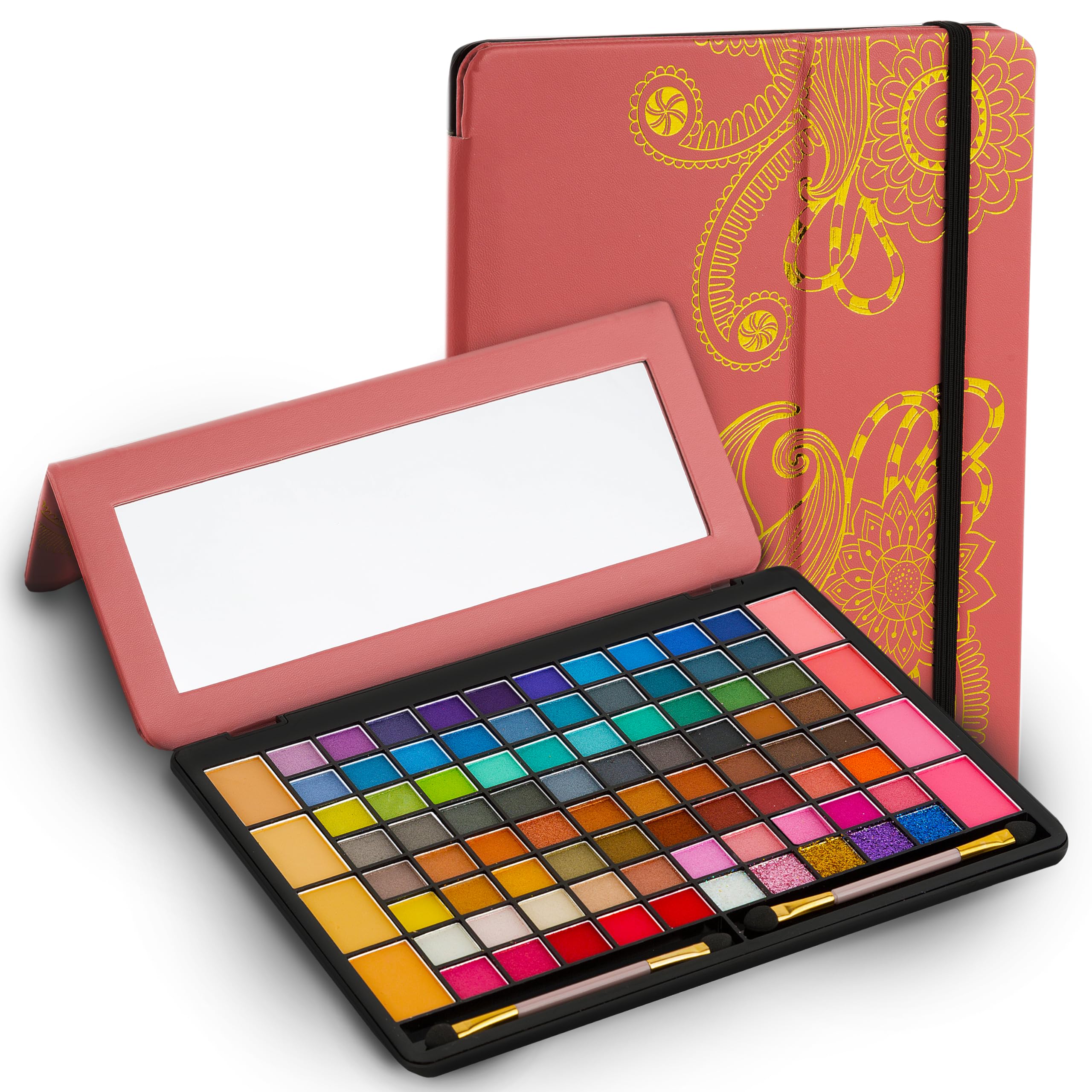 Toysical leather case 88-color eyeshadow palette with organized storage for beginners.