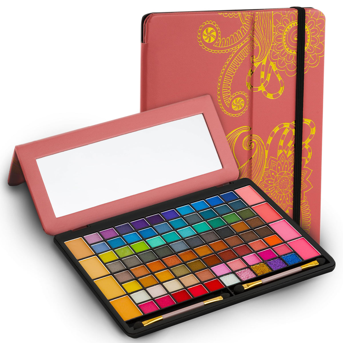 Toysical leather case 88-color eyeshadow palette with organized storage for beginners.