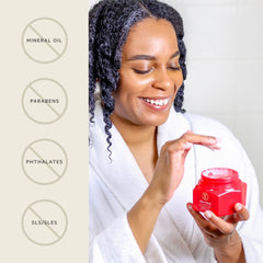 TPH by Taraji ingredients graphic reveals nourishing compounds and usage.