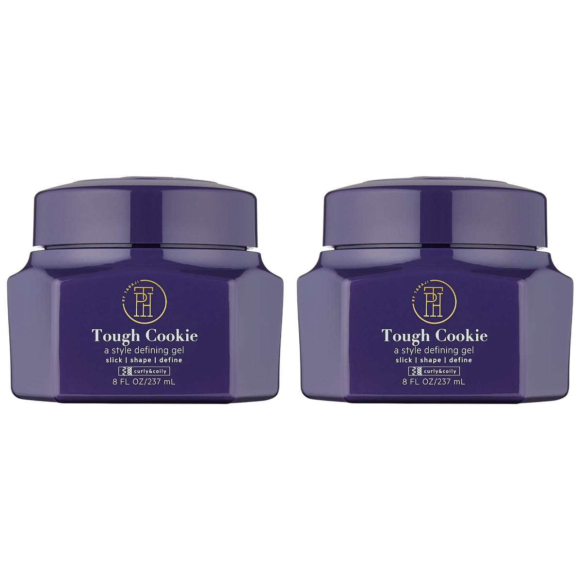 TPH by Taraji Tough Cookie Super Hold Gel bottle front showing long lasting hold for defined styles