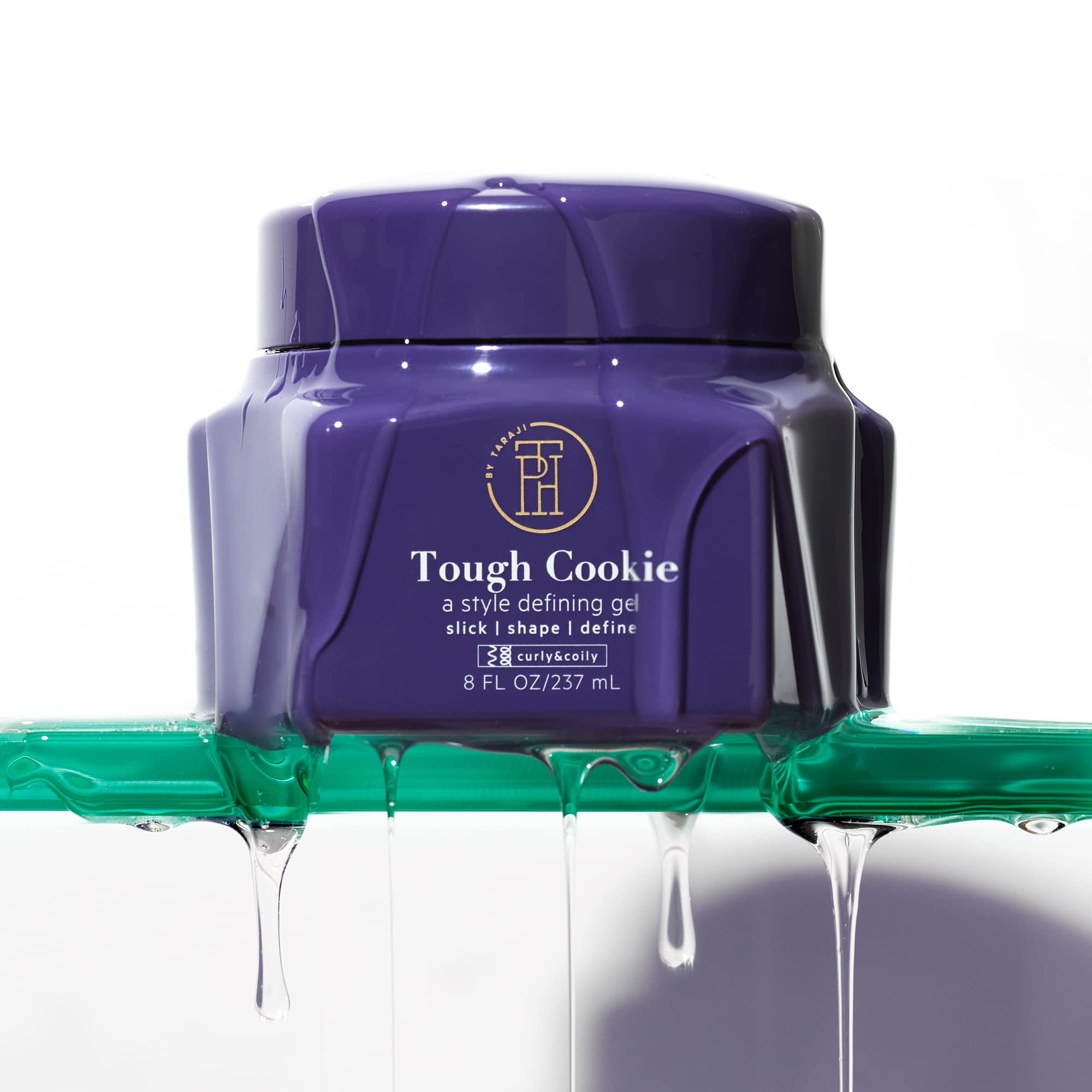TPH by Taraji Tough Cookie gel packaging shows two bottles ready for use