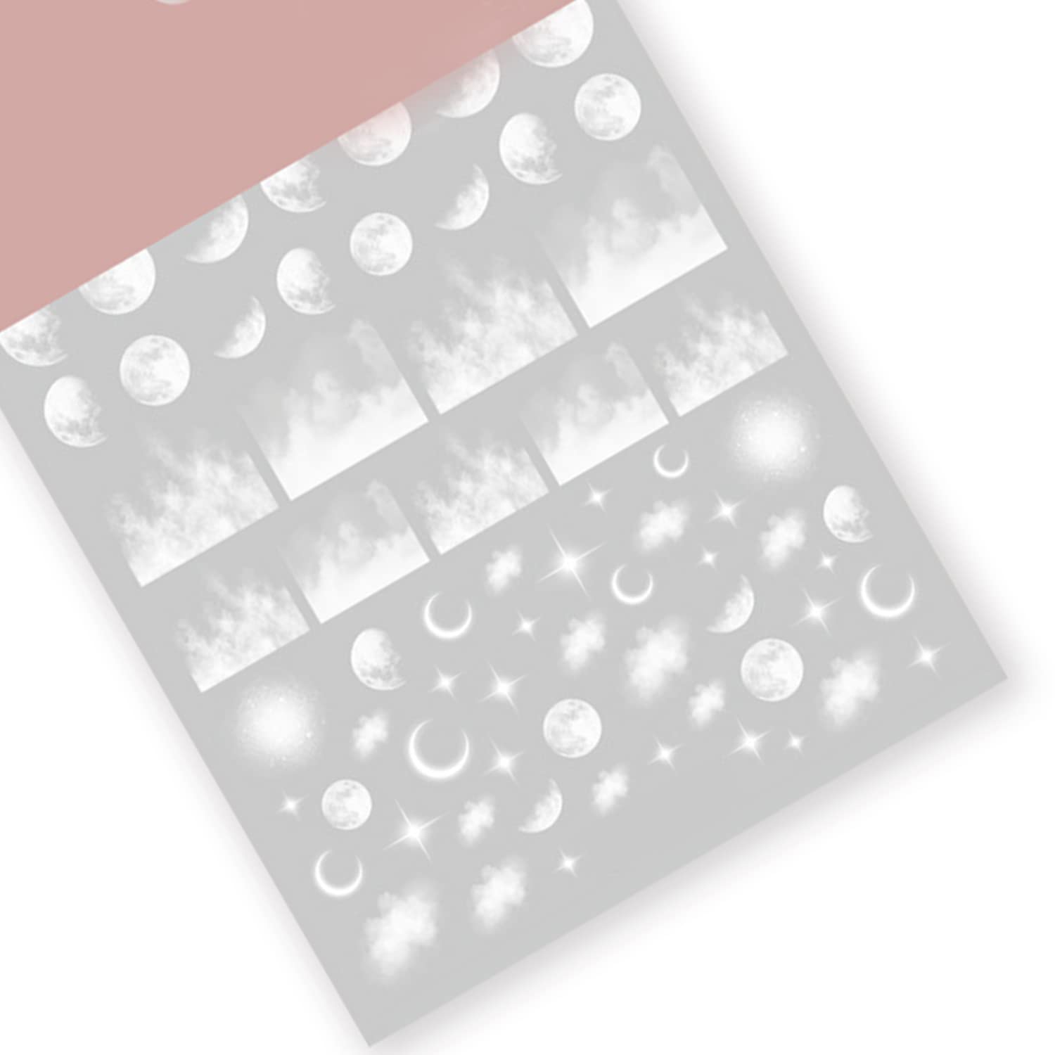 TPhaelay Cloud pattern decal creates versatile nail art for many looks.