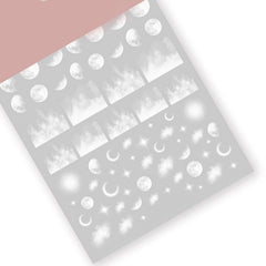 TPhaelay Cloud pattern decal creates versatile nail art for many looks.