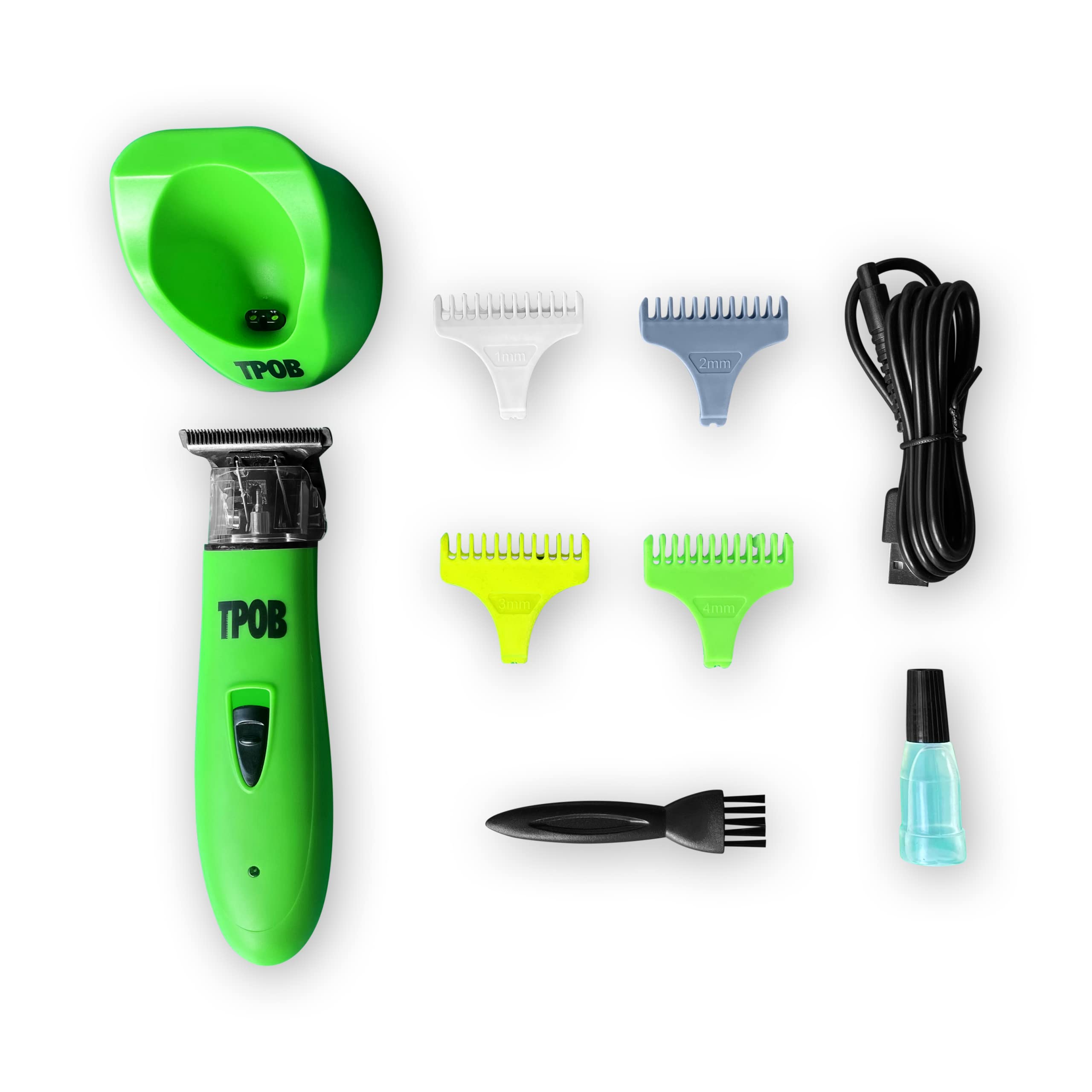 TPOB Ghost X ergonomic grip offers steady control during grooming sessions