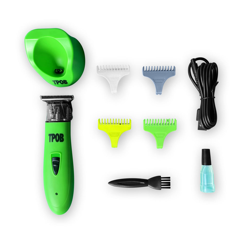 TPOB Ghost X ergonomic grip offers steady control during grooming sessions