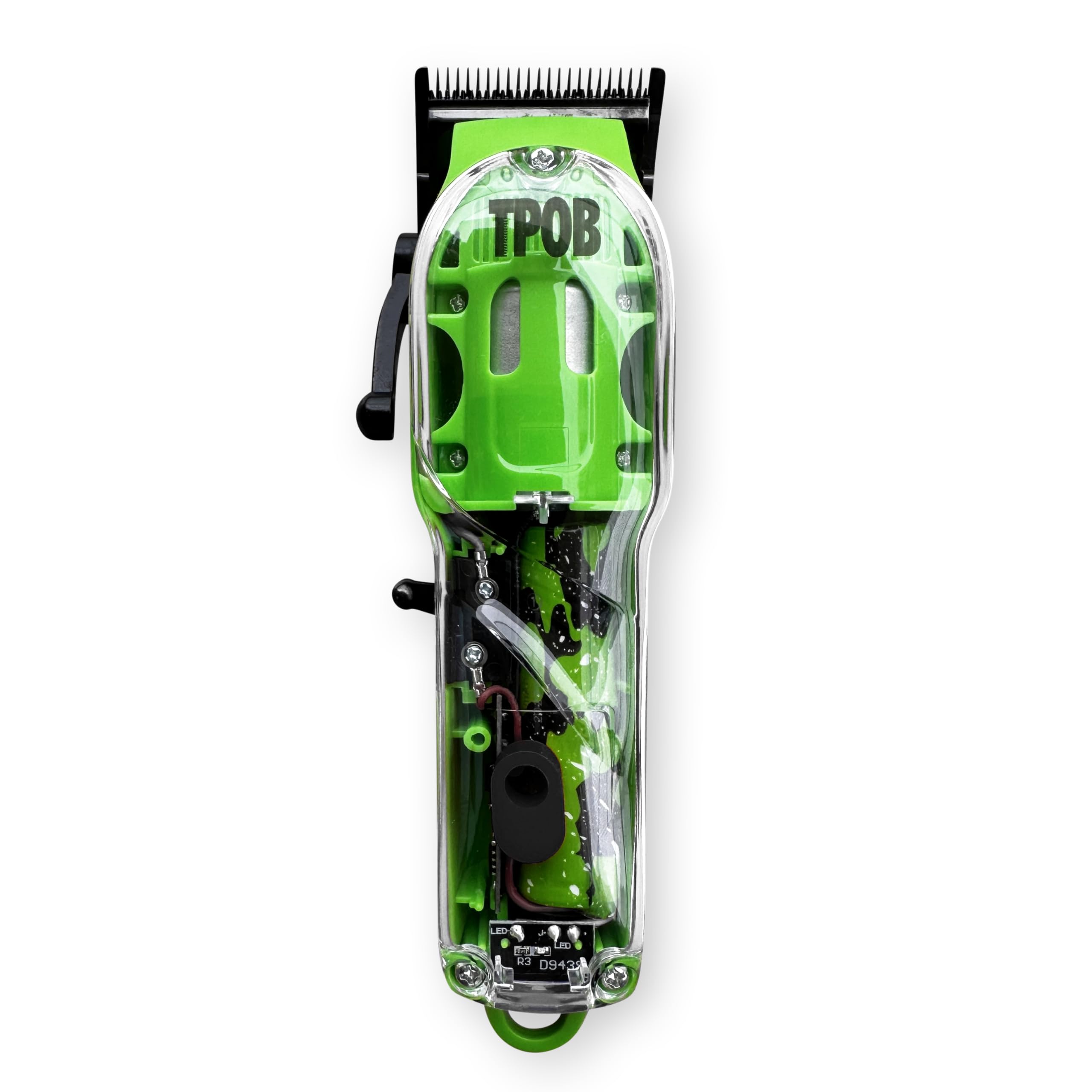TPOB Slime 2 color-coded guide guards simplify length selection.