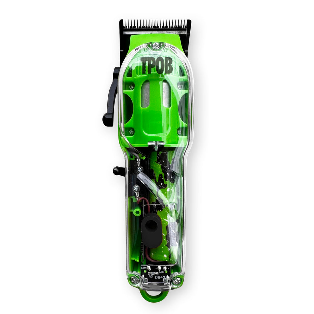 TPOB Slime 2 color-coded guide guards simplify length selection.