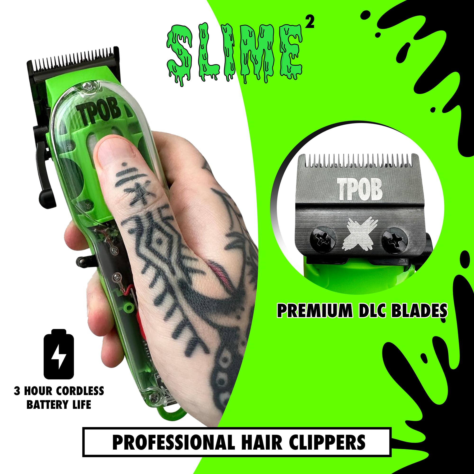 TPOB Slime 2 with X Fade Blade for clean fade lines.