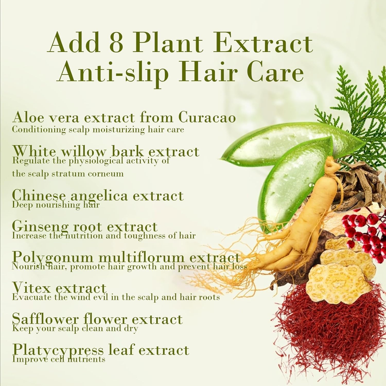 TQIUH formula suitable for all hair types with gentle conditioning.
