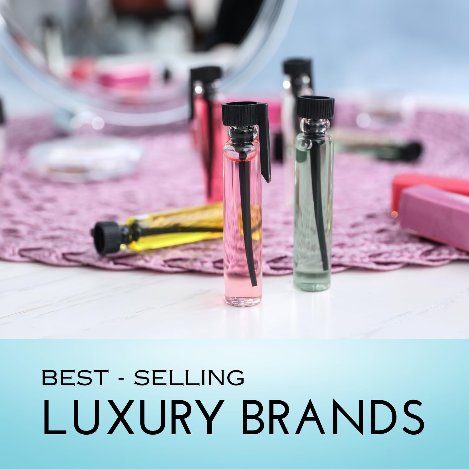Tradeberry designer fragrance samples image for women, ideal for travel testing.