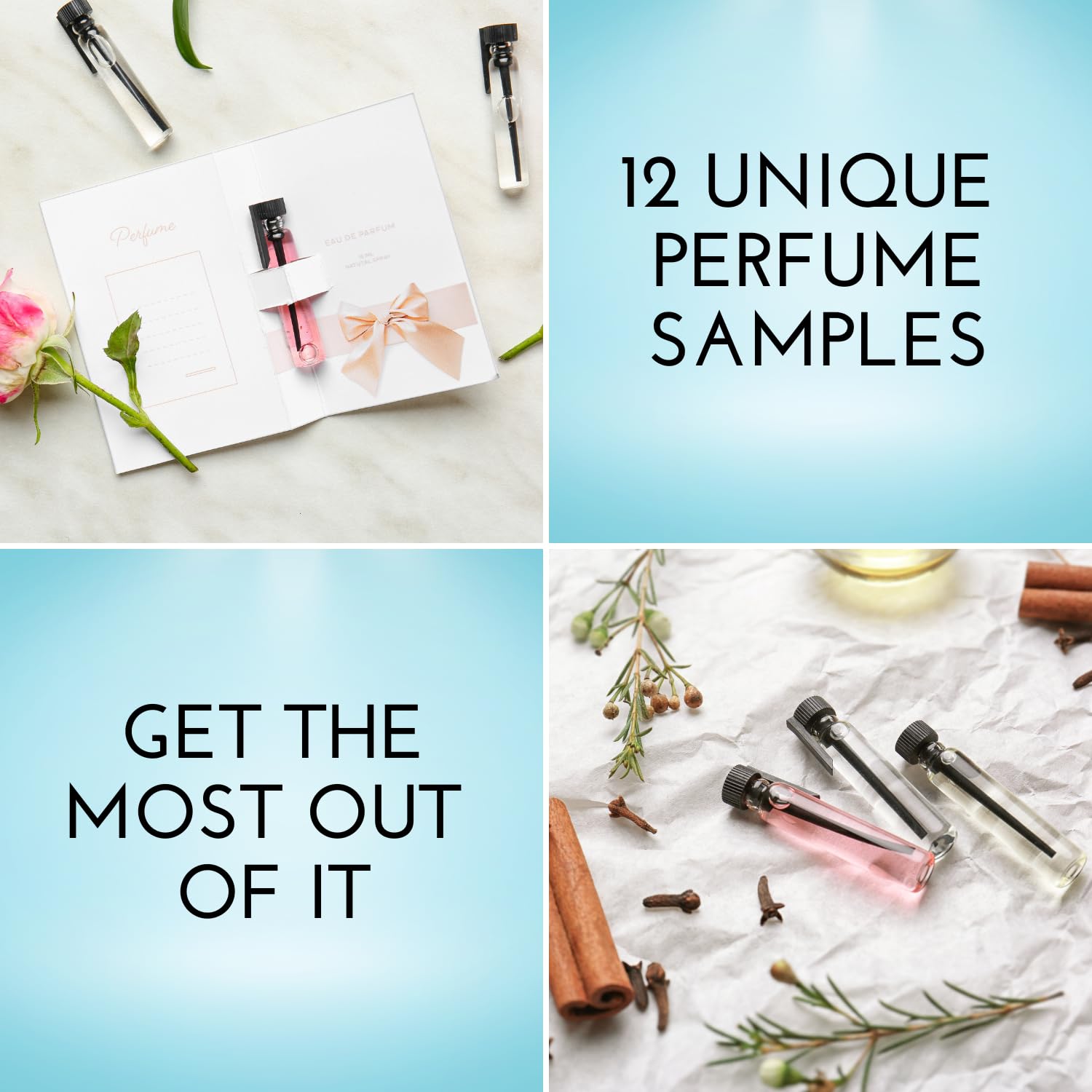 Tradeberry women's fragrance sampler collection image, showcasing high-end scents.