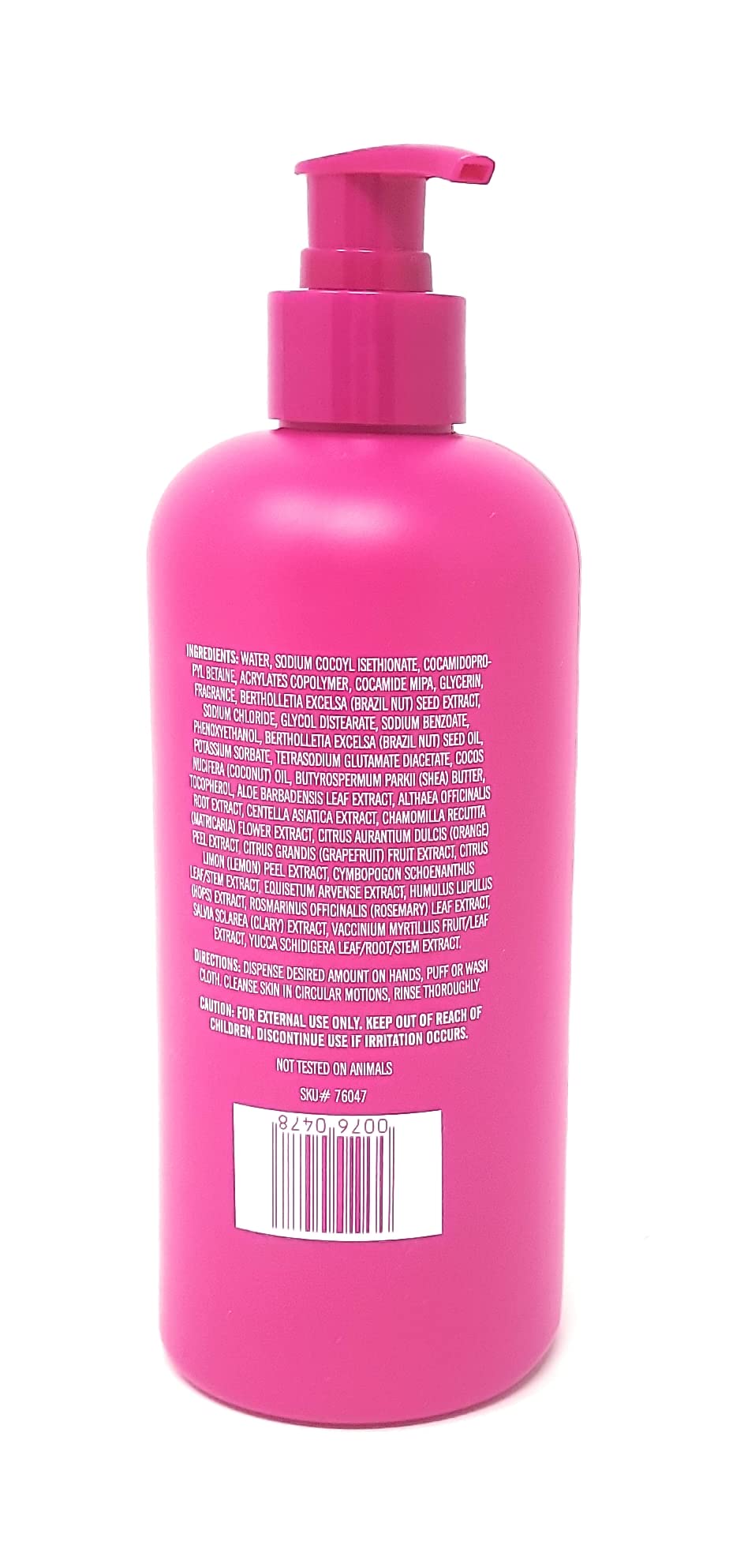 Trader Joe's Brazil Nut Body Wash ingredients photo: coconut oil and shea butter nourish the skin.