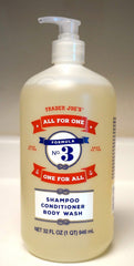 Trader Joe's Formula No.3 lather close-up for gentle hair and body cleansing