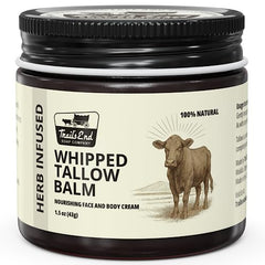 Applying Trail's End balm on hand to demonstrate light absorption