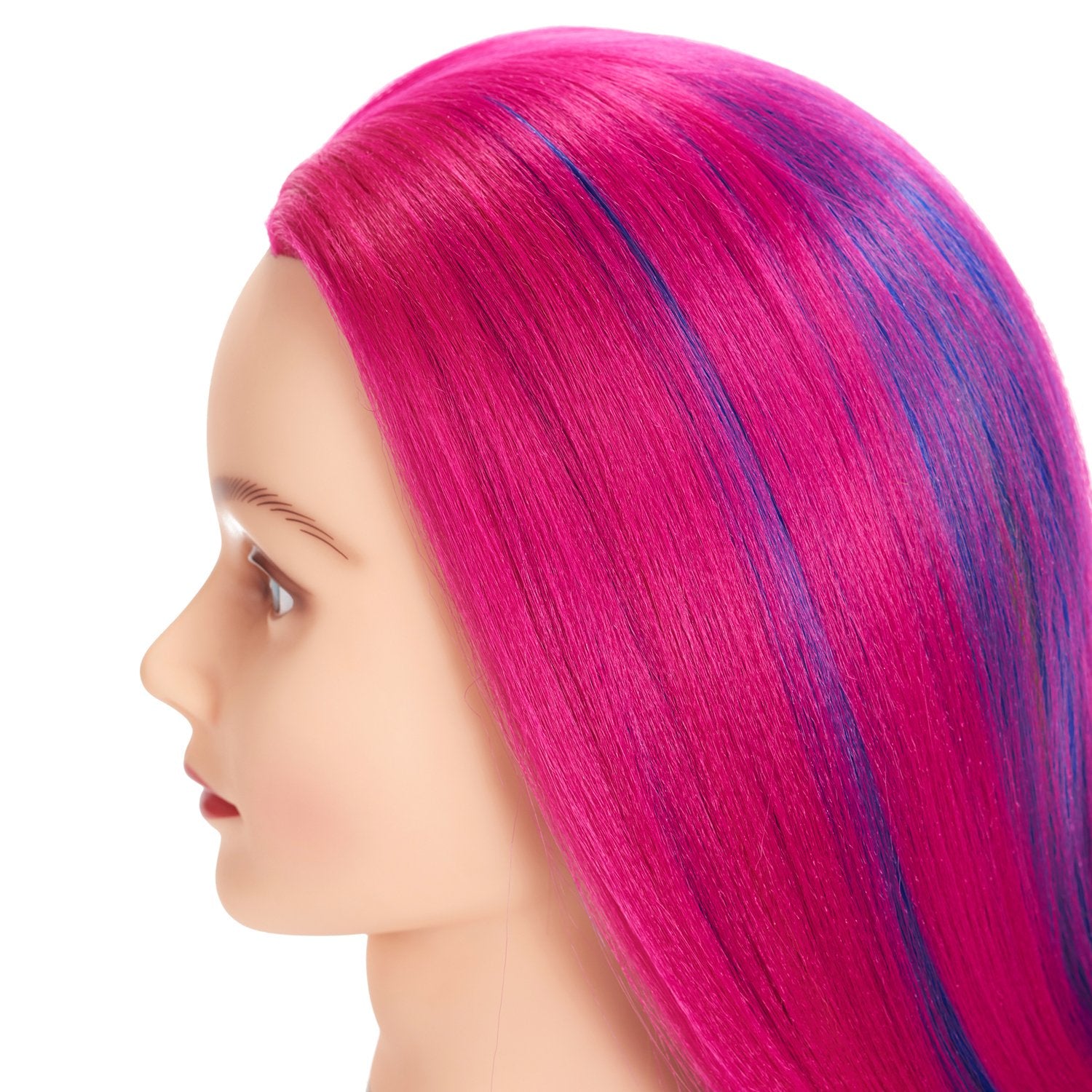 Training Head hair fibers are heat-safe for tool practice