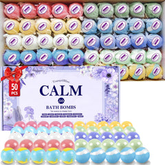 TranquilBliss bath bombs in elegant packaging, gift-ready presentation for a thoughtful treat.