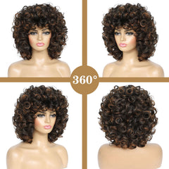 Traqur Curly Wig breathable cap construction for all-day comfort