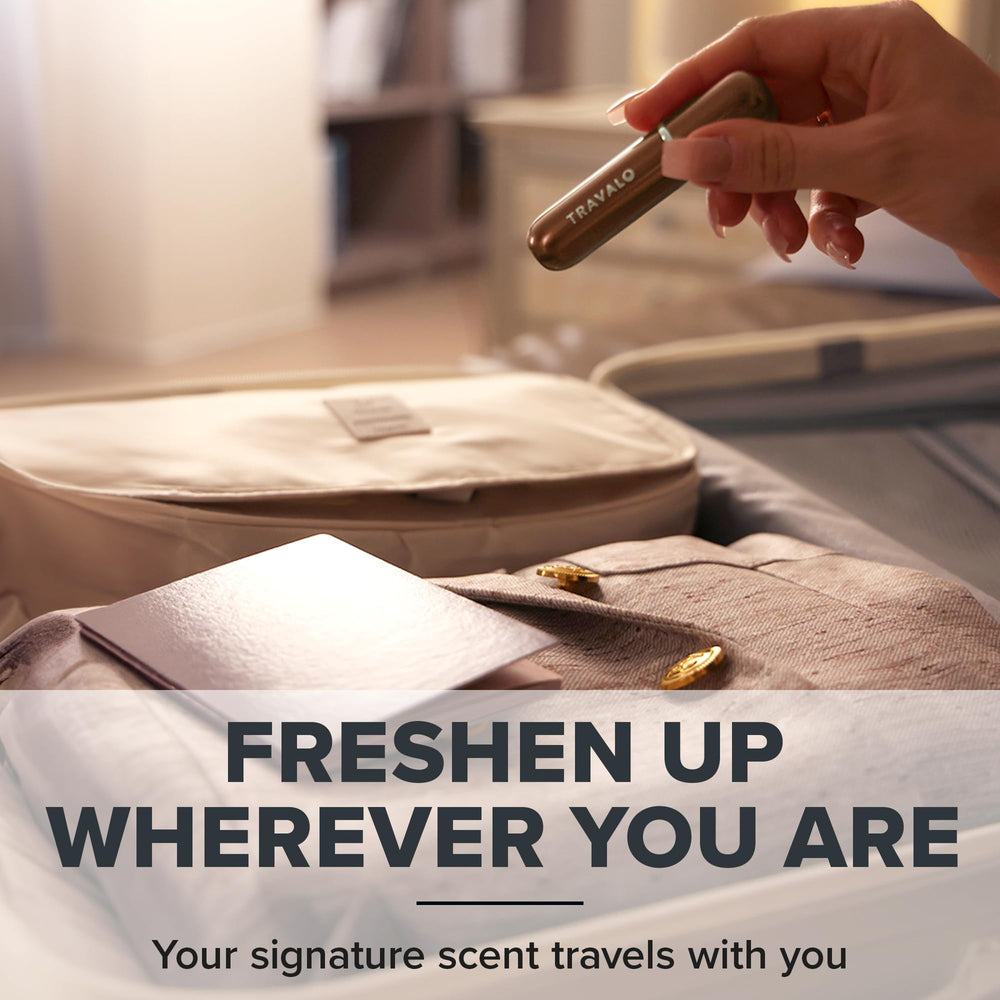 Gift-ready Travalo Classic HD packaging for travelers and fragrance lovers