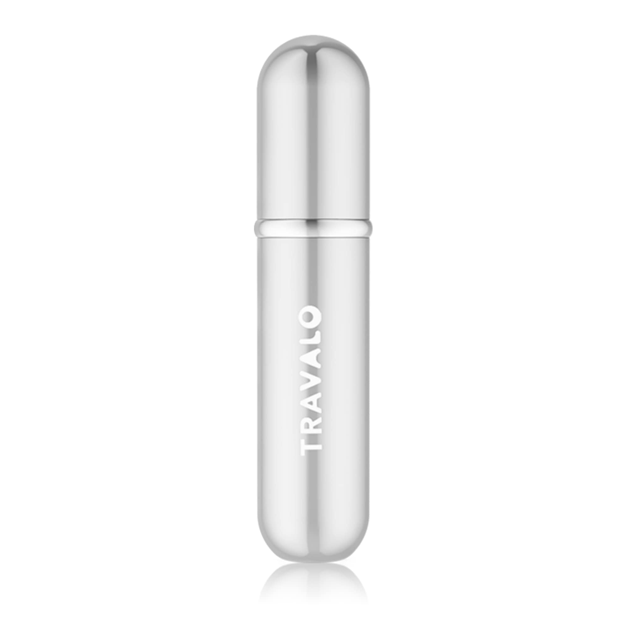 Red-base refill mechanism on Travalo Classic HD to prevent spills.
