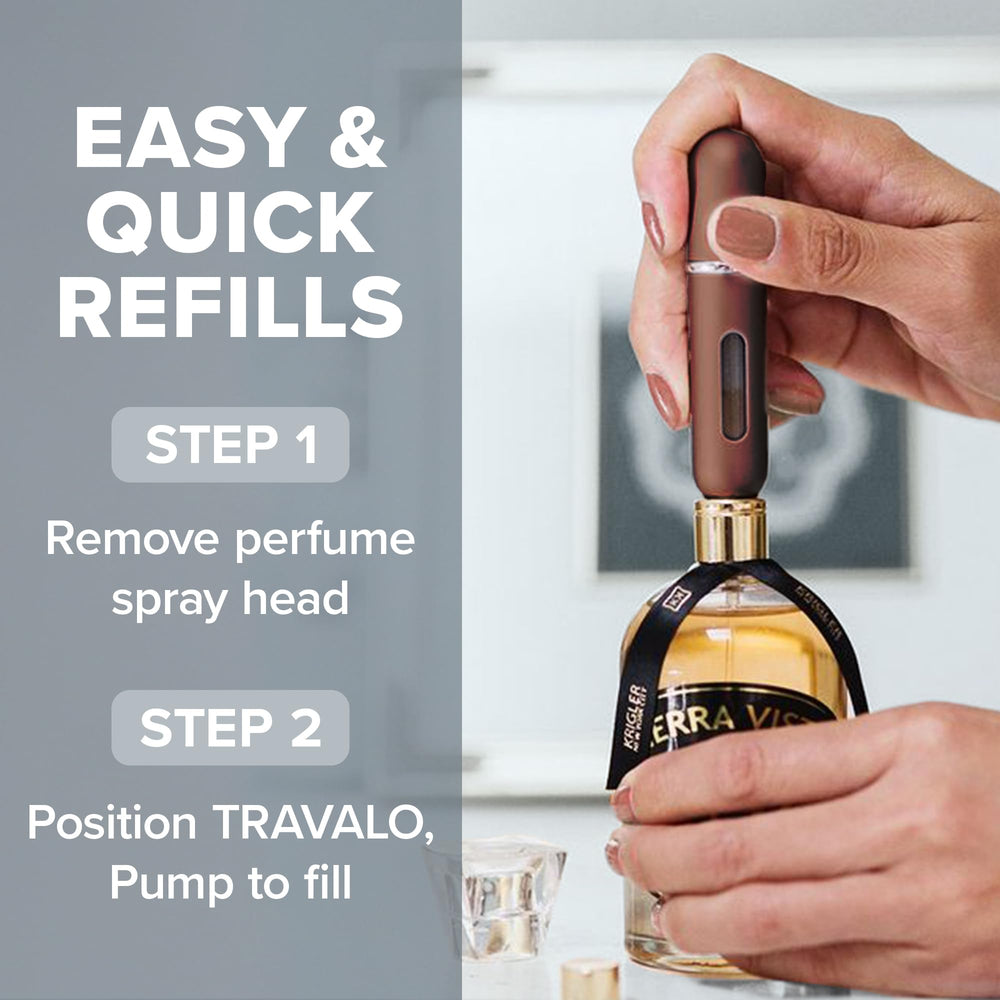 Reusable, lightweight Travalo Classic HD sprayer for everyday use