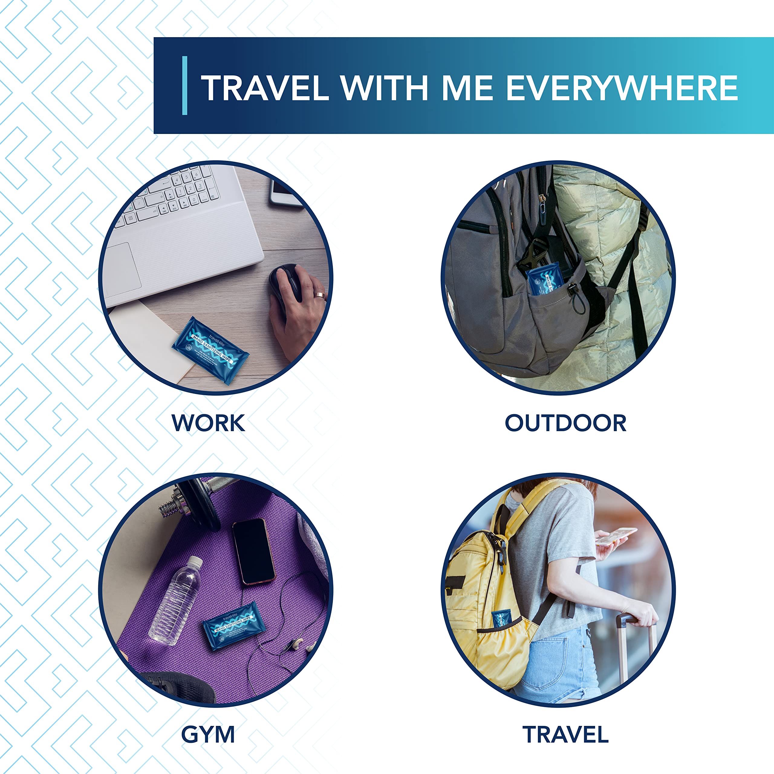 Travel Lite wipes with fresh scent and aloe vera for moisturized skin
