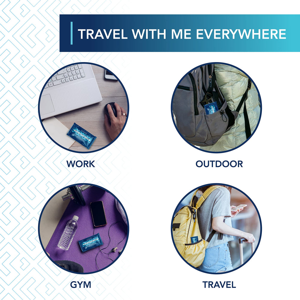 Travel Lite wipes with fresh scent and aloe vera for moisturized skin