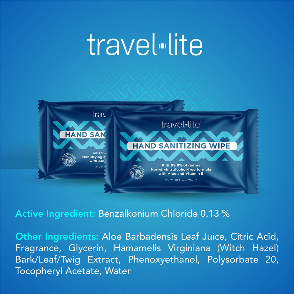 Travel Lite wipes in use during travel or gym sessions