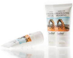 Travel Well 2-in-1 mini tube with coconut scent for hotel guests