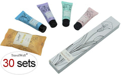 TravelWell dental kits and soap bars bulk set for hospitality use.