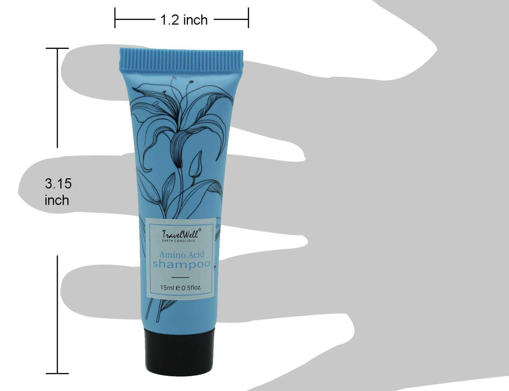 Travel Well mini conditioner bottle for refreshed hotel guest hair.