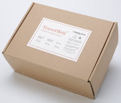Travel Well mini soap bar, paraben-free for sensitive skin