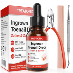 Treatonic nail softening drops improve trimming comfort.