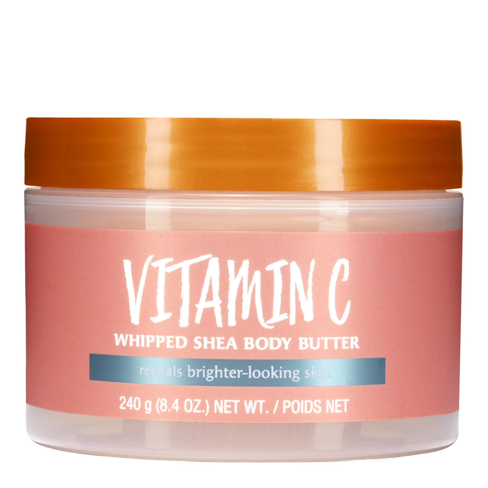 Tree Hut Vitamin C whipped shea butter jar close-up shows creamy hydration.