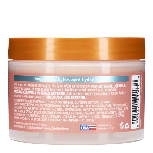 Tree Hut Vitamin C whipped shea butter applied on skin for quick absorption.