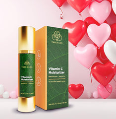 Close-up of Tree of Life Beauty Moisturizer airless pump for controlled dispensing.