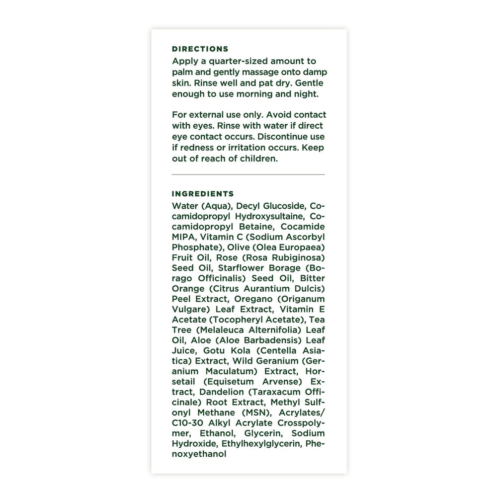 Tree of Life Beauty Vitamin C Cleanser application showing massage