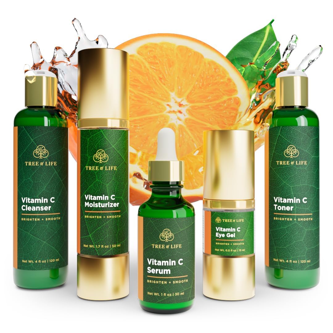 Tree of Life Beauty Vitamin C Cleanser bottle for brightening and moisturizing skin.