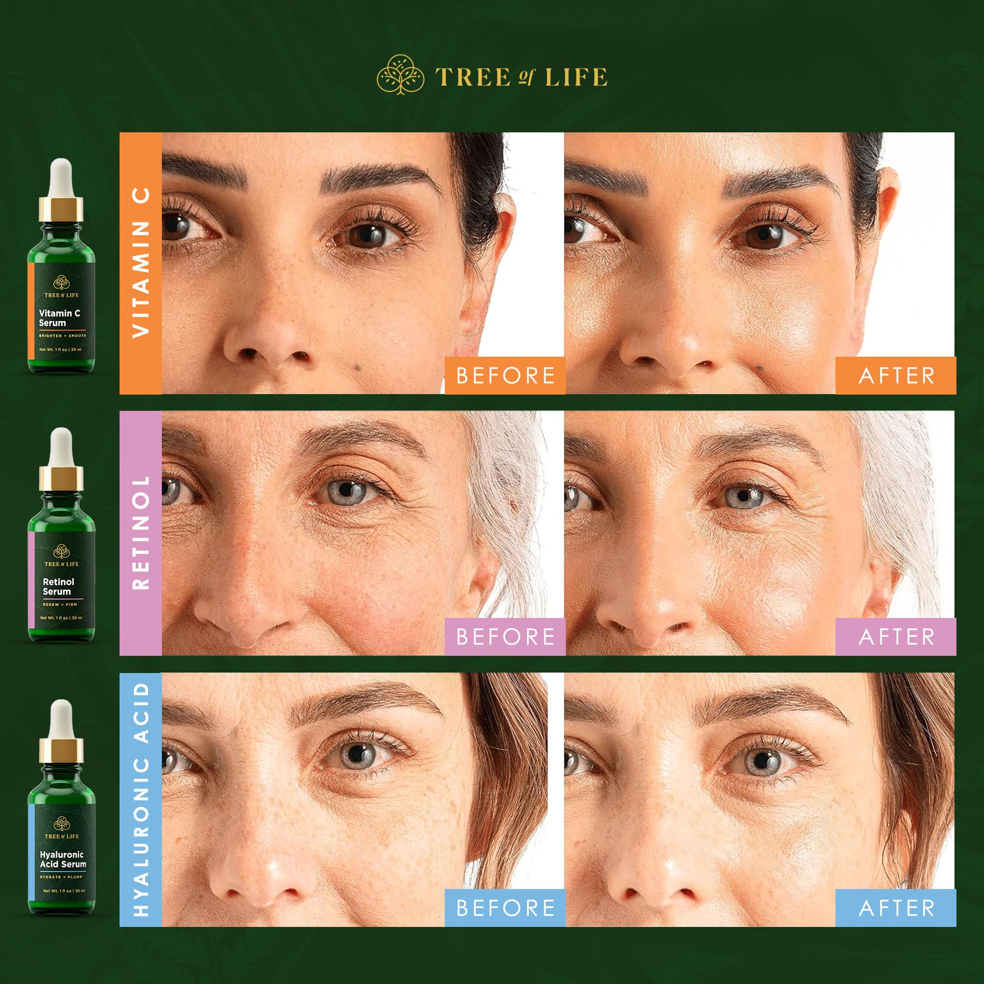 Dermatologist-tested and cruelty-free Tree of Life label